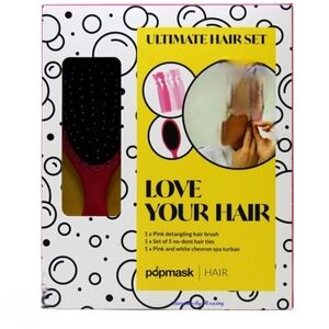 Popmask Hair Brush And Turban Kit
